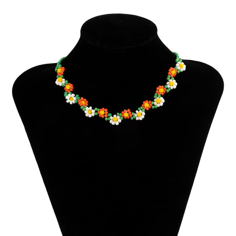 Beads Chain Choker Necklace For Women Korean Fashion -JW01272-Veeddydropshipping