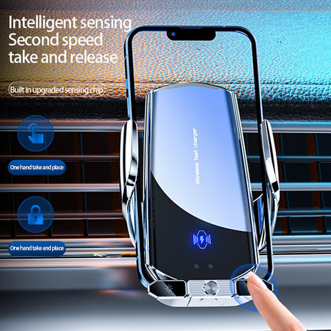 120W Car Wireless Charger Magnetic Air Vent Phone Holder Car Fast Charging Induction-PA00017-Veeddydropshipping