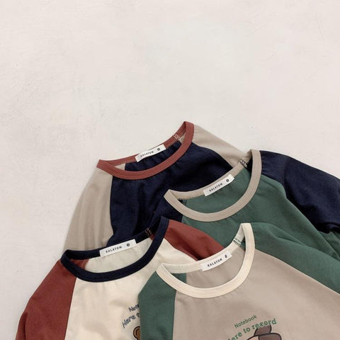 2021 New Autumn Korean Style Cartoon Printed Baby Boys T-shirts-TB00968-Veeddydropshipping