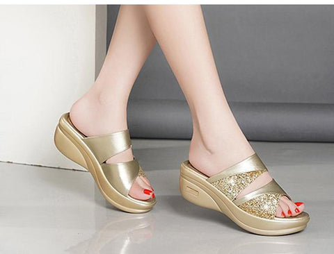 Wedges Shoes Female Casual Slingbacks Platform Woman-BS01197-Veeddydropshipping