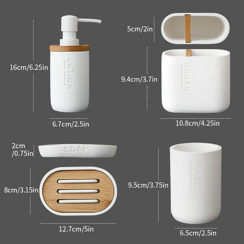 Matte Black Bathroom Accessories Set-HA01011-Veeddydropshipping