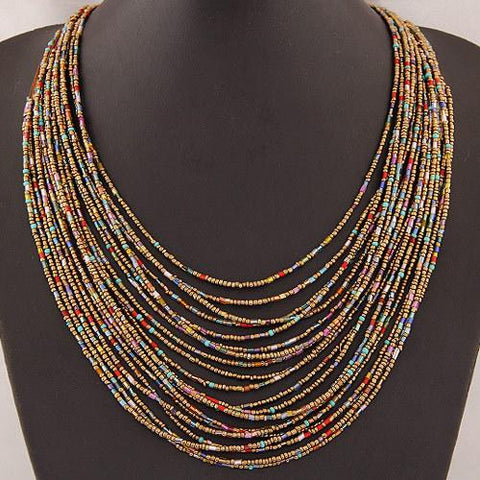 Beads Jewelry Sets Bohemia Bangles Fashion Necklace New Jewelry Set -JW00221-Veeddydropshipping