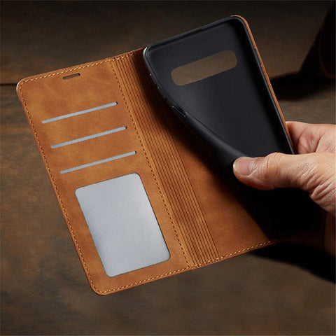 Wallet Leather Case For Samsung Galaxy S10 5G S10 Plus S20 FE S21 Plus-PA00220-Veeddydropshipping