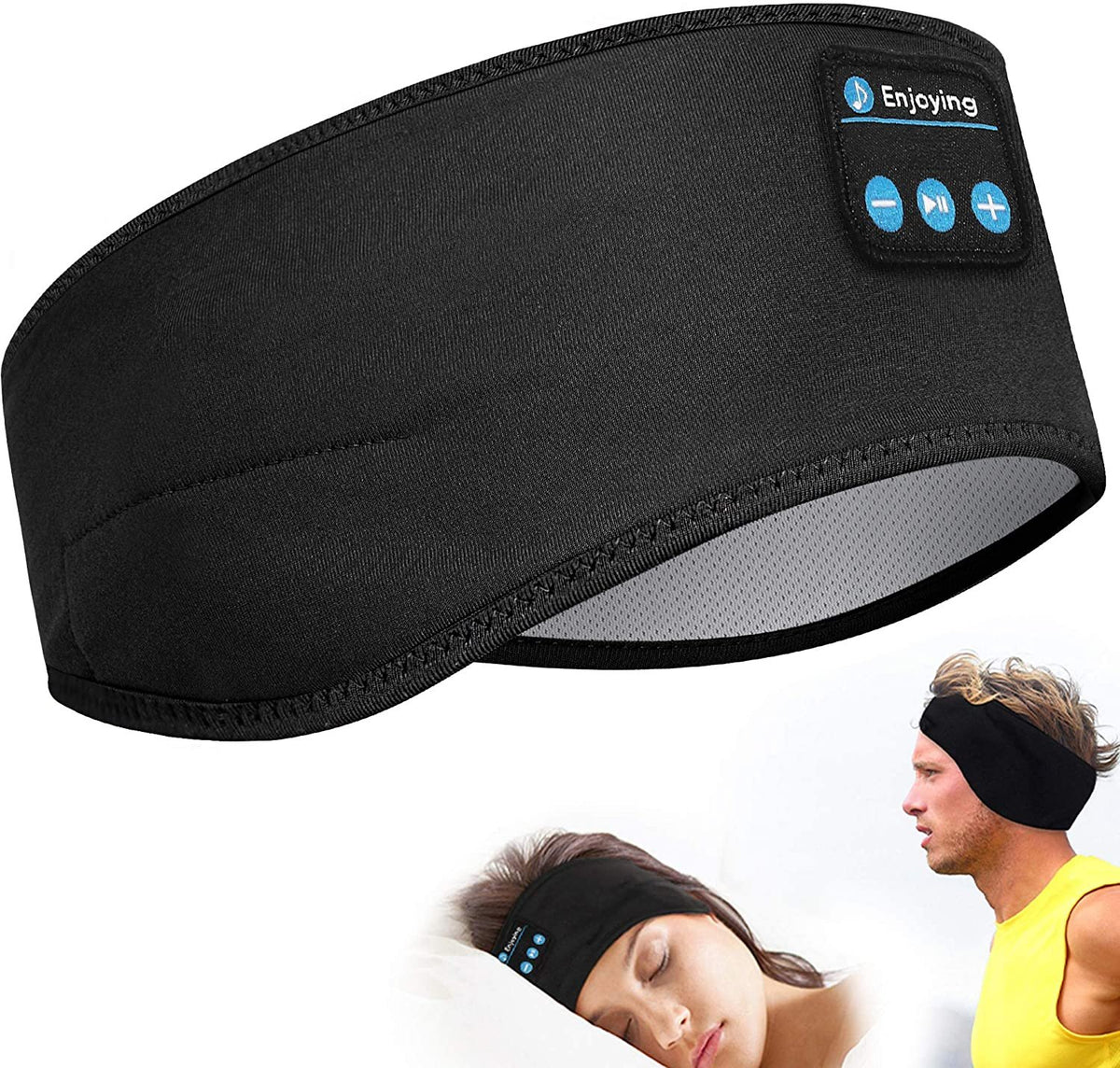 Thin Summer Sleep Headphones Bluetooth Mask Wireless Sports Headband -CE01154-Veeddydropshipping