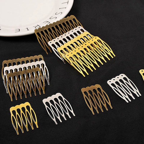 Metal Hair Comb Blank Hair Hairpins For Jewelry Making DIY -JW01600-Veeddydropshipping