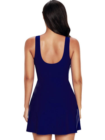 2023 New Solid Plus Size Swimwear Women One Piece Swimsuit Female Large Size -OS00136-Veeddydropshipping