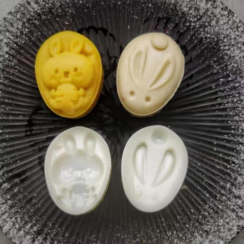 Material Mooncake Mold Cute Rabbit Shape-HA01207-Veeddydropshipping