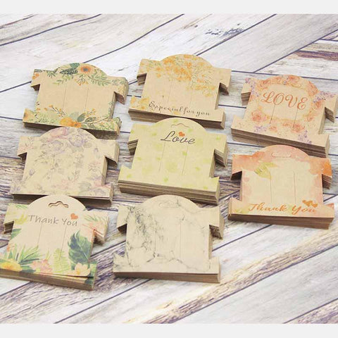 Hair Clip Cards Hair Accessories Jewelry Display Card -JW01659-Veeddydropshipping