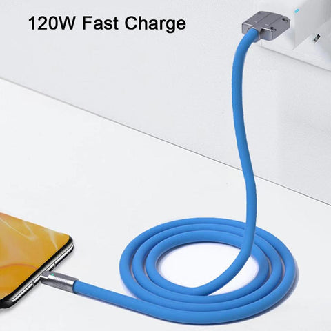 1.5M 5A 120W Zinc alloy  data cable  line mobile phone charging type-c  Micro USB-PA00438-Veeddydropshipping