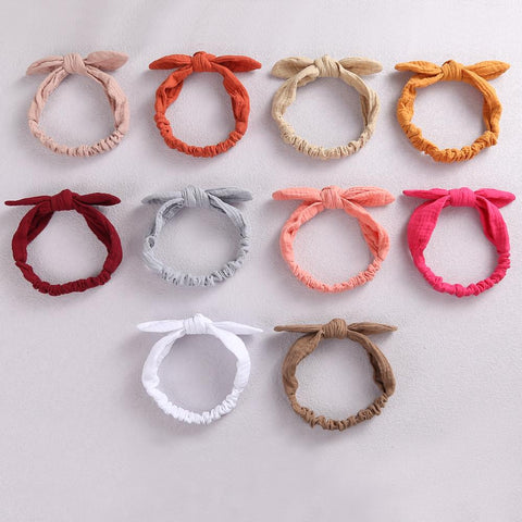 Baby Elastic Hair Bands Girl Headband Cotton Linen Kids Headwear-TB00444-Veeddydropshipping