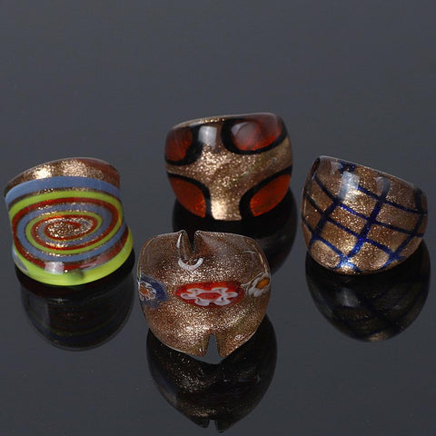 Summer Style Glass Ring Wedding  Fashion Jewelry -JW00426-Veeddydropshipping