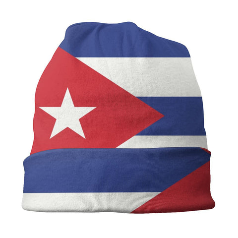 Knit Hats Adult Unisex Cuba Flag Skullies-MF00938-Veeddydropshipping