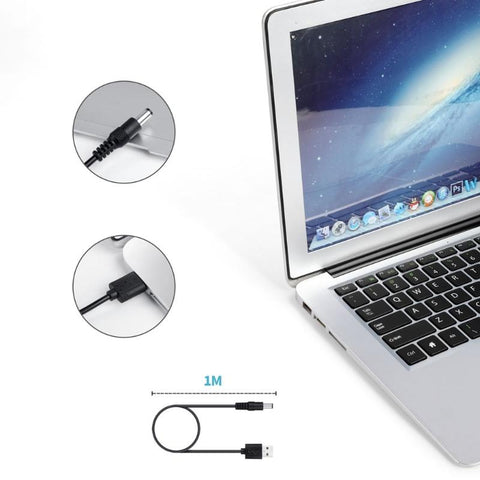 Usb to for Dc Plug, 8 in 1 Usb Plug to for Dc Hollow Plug Cable, Power Cable-CE01158-Veeddydropshipping