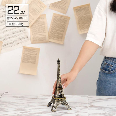 Bronze Paris Eiffel Tower Metal Crafts Home Decoration-HA00322-Veeddydropshipping
