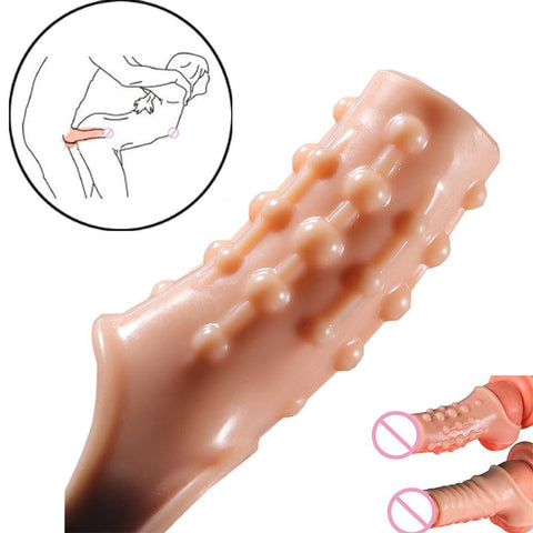 Cock Ring Penis Sleeve Penis Enlargement Granule Clitoris G-spot Stimulate -BH01169-Veeddydropshipping