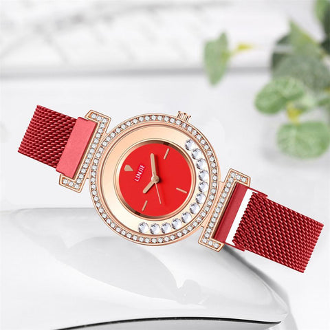 Stainless Steel Wristwatches Rhinestone Woman Quartz Watch-JW00896-Veeddydropshipping