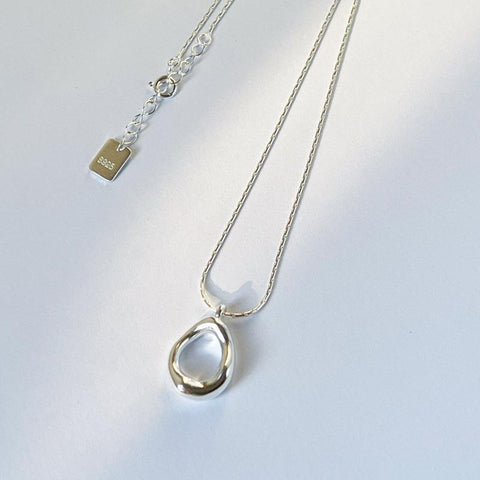 Water Droplets Necklace Clavicle Choker Fashion Jewelr-JW01258-Veeddydropshipping