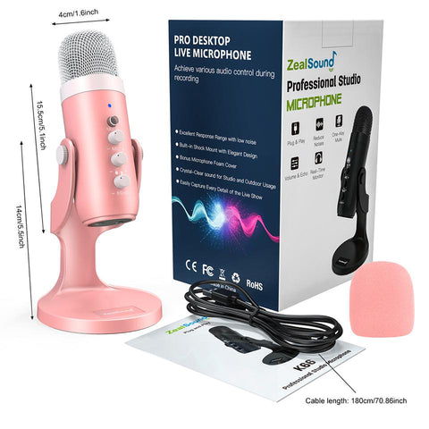 Professional USB Condenser Microphone Studio Recording Mic -CE01047-Veeddydropshipping