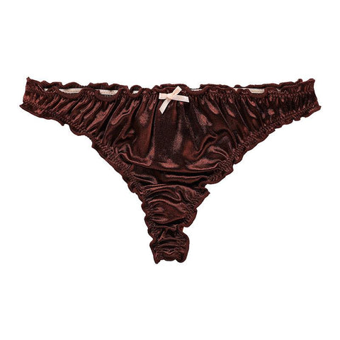 Women Underwear Low Waist Soft Silk Panties-WF00853-Veeddydropshipping