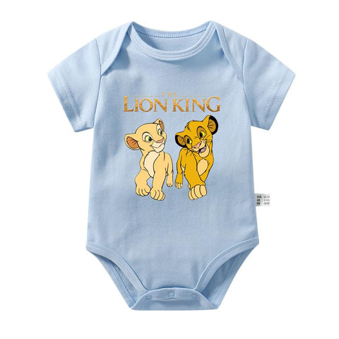 The Lion King Baby Girl Boy Clothes Cartoon Simba Print Infant Bodysuit-TB00295-Veeddydropshipping