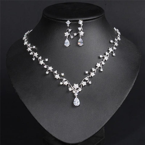 Jewelry Sets For Women S925 Sterling Luxury Babysbreath  -JW00342-Veeddydropshipping
