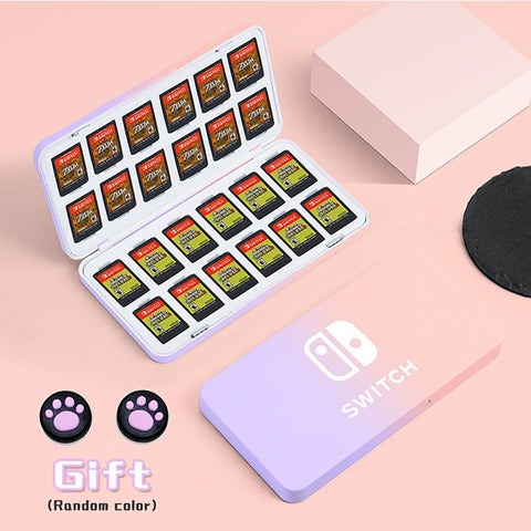 2022 New Ns Switch Oled Game Card Storage Box Hard Shell Protective 24 Game -CE01340-Veeddydropshipping