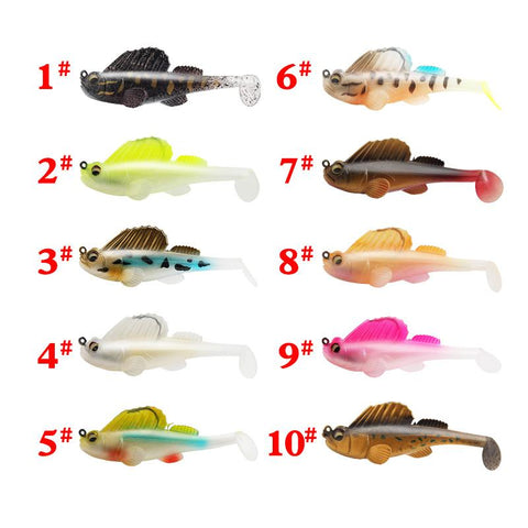 1Pcs Jumping Fish Fishing Lures 14G 8.5Cm Trolling Silicone Bait with Fishing -OS00619-Veeddydropshipping