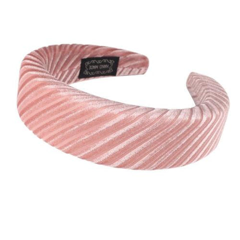 Ladies Padded Velvet Hair Band Accessories-WF01078-Veeddydropshipping