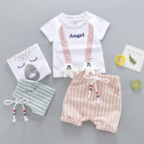 Baby Boy Summer Clothes T-Shirt+Shorts Cute Children Clothing-Veeddydropshipping-3