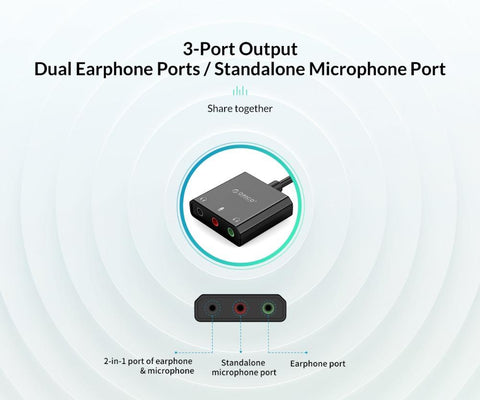 External Sound Card Audio Jack  Cable Adapter Volume-CO00173-Veeddydropshipping