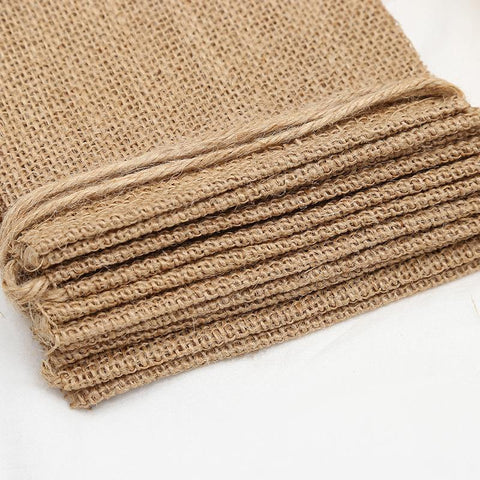 Jute Burlap Flags Wedding Pennant Banner-HA00591-Veeddydropshipping