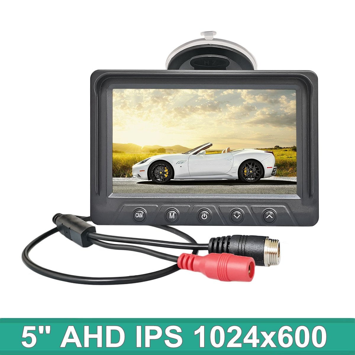 DIYKIT 4Pin 5 Inch AHD IPS Rear View Car Monitor Digital Screen-AM00693-Veeddydropshipping