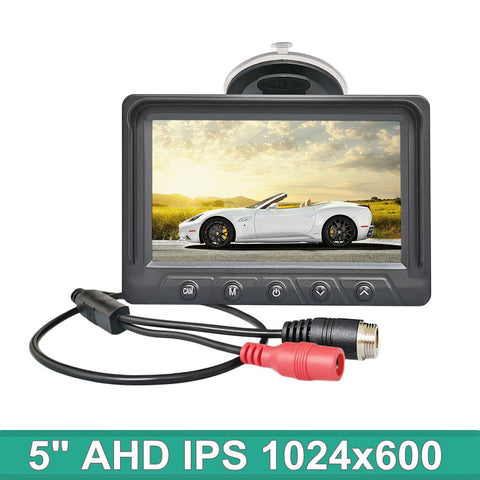 DIYKIT 4Pin 5 Inch AHD IPS Rear View Car Monitor Digital Screen-AM00693-Veeddydropshipping