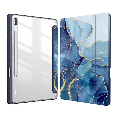 Case Transparent Back Tablet Cover With Pencil Holder-CO00458-Veeddydropshipping