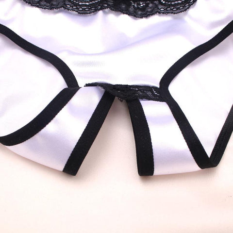 Women Sexy Silk Low-rise Underwear Briefs-WF00831-Veeddydropshipping