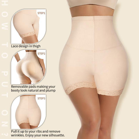Underwear Sexy Fake Butt Padded Panties-WF00747-Veeddydropshipping