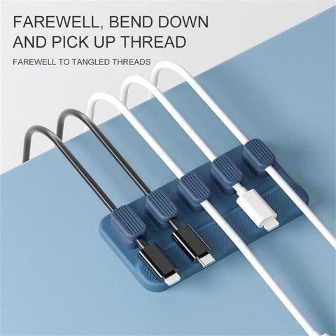 Magnetic Suction Cable Organizer Data Storage Winder Cord Wrapper Holder Desktop Finishing-PA00892-Veeddydropshipping