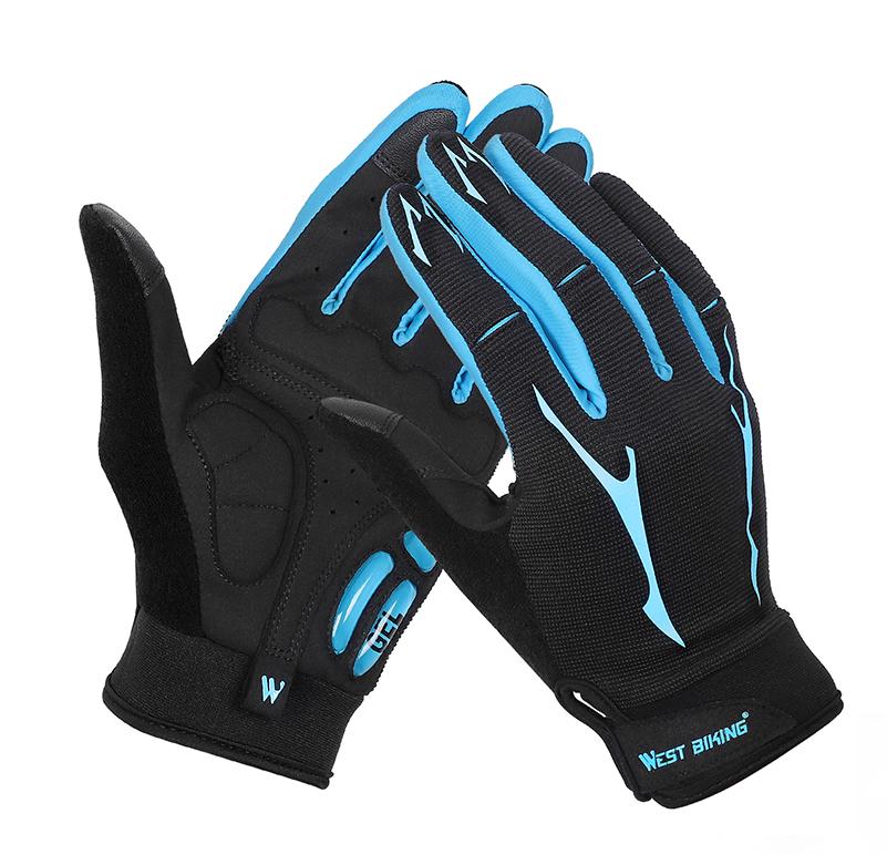 Breathable Cycling Gloves GEL Liquid Silicone Palm Non-slip Sports Full Finger Bicycle -OS01183-Veeddydropshipping