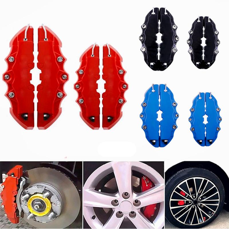 4PCS Car 3D Disc Brake Caliper Covers Front &amp; Rear Accessories-AM00178-Veeddydropshipping