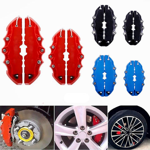 4PCS Car 3D Disc Brake Caliper Covers Front &amp; Rear Accessories-AM00178-Veeddydropshipping