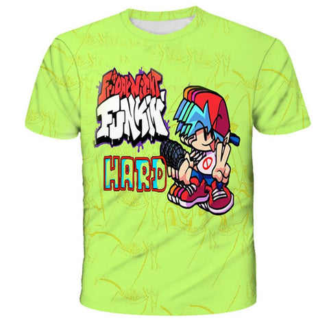 2023 New Fridany Night Funkin T Shirts 1-14 Years Summer Children-TB01156-Veeddydropshipping