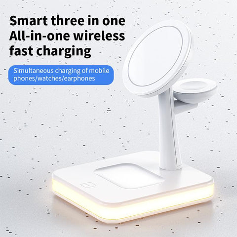 30W 3 in 1 Magnetic Wireless Charger Stand For Macsafe-PA01072-Veeddydropshipping