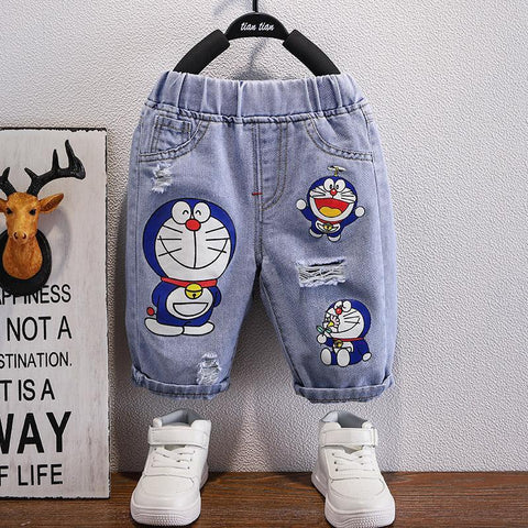2022 summer children&#39;s Pants Dora A Jeans Baby Girl Clothes Kids Boy-TB01252-Veeddydropshipping