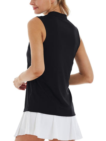 Woman Polo V-Neck with Collar Sports Shirts Quick Dry 50+UV Protection Sleeveless -OS00752-Veeddydropshipping