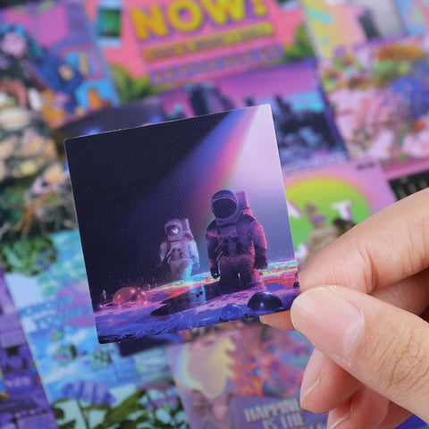 50PCS INS Vaporwave Cool Stickers Aesthetic Graffiti DIY Phone-TB01630-Veeddydropshipping