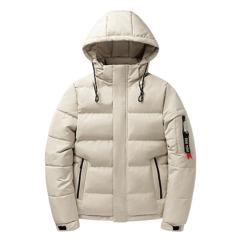 Casual Black Windproof Overcoats Jacket Detachable-Veeddydropshipping