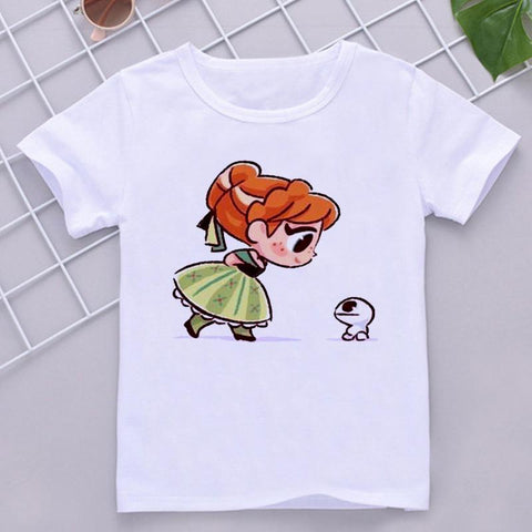Disney Child Mermaid Princess Kawaii Printed T-shirt Baby Girl Soft-TB00958-Veeddydropshipping