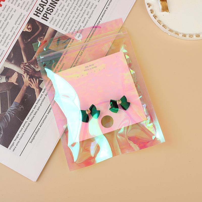 Opp Bags Pink Aluminum Foil Pouch Resealable Bag -JW01688-Veeddydropshipping
