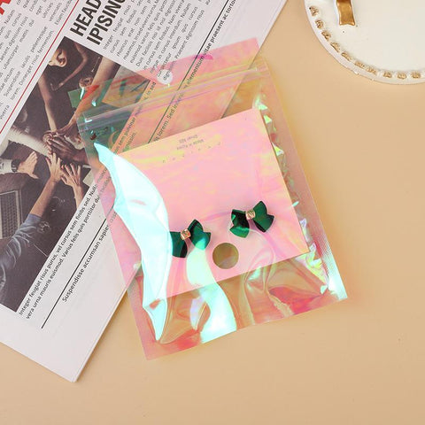 Opp Bags Pink Aluminum Foil Pouch Resealable Bag -JW01688-Veeddydropshipping