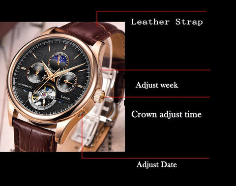 Watches Automatic Mechanical Watch Tourbillon Sport Clock -JW00605-Veeddydropshipping